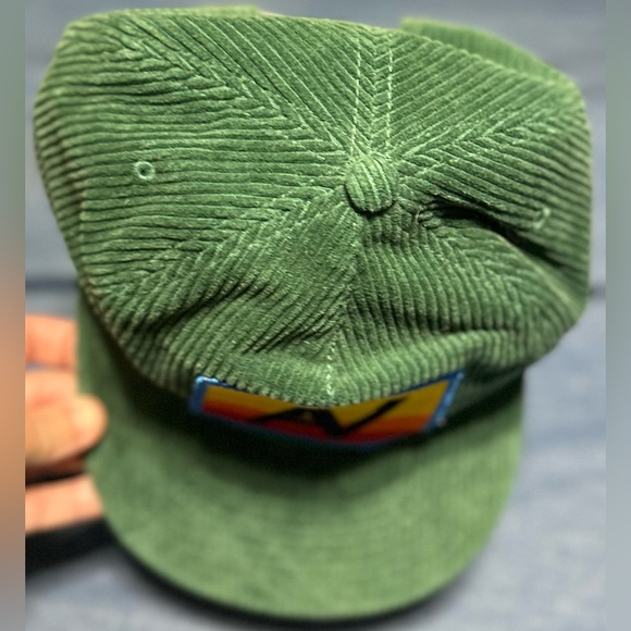 ‼️RARE‼️?AVIATOR NATION??NWT?Logo-Vintage Corduroy Trucker Hatin Kelly Green main image 7